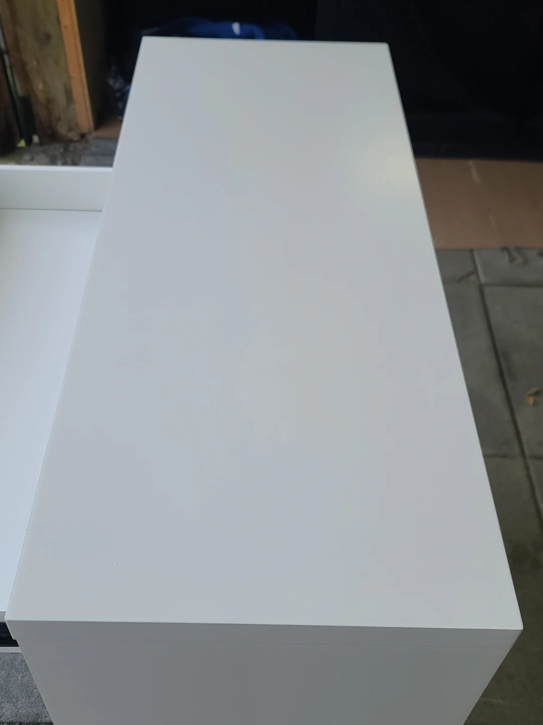 White Nesting Tables with Drawer - photo 5