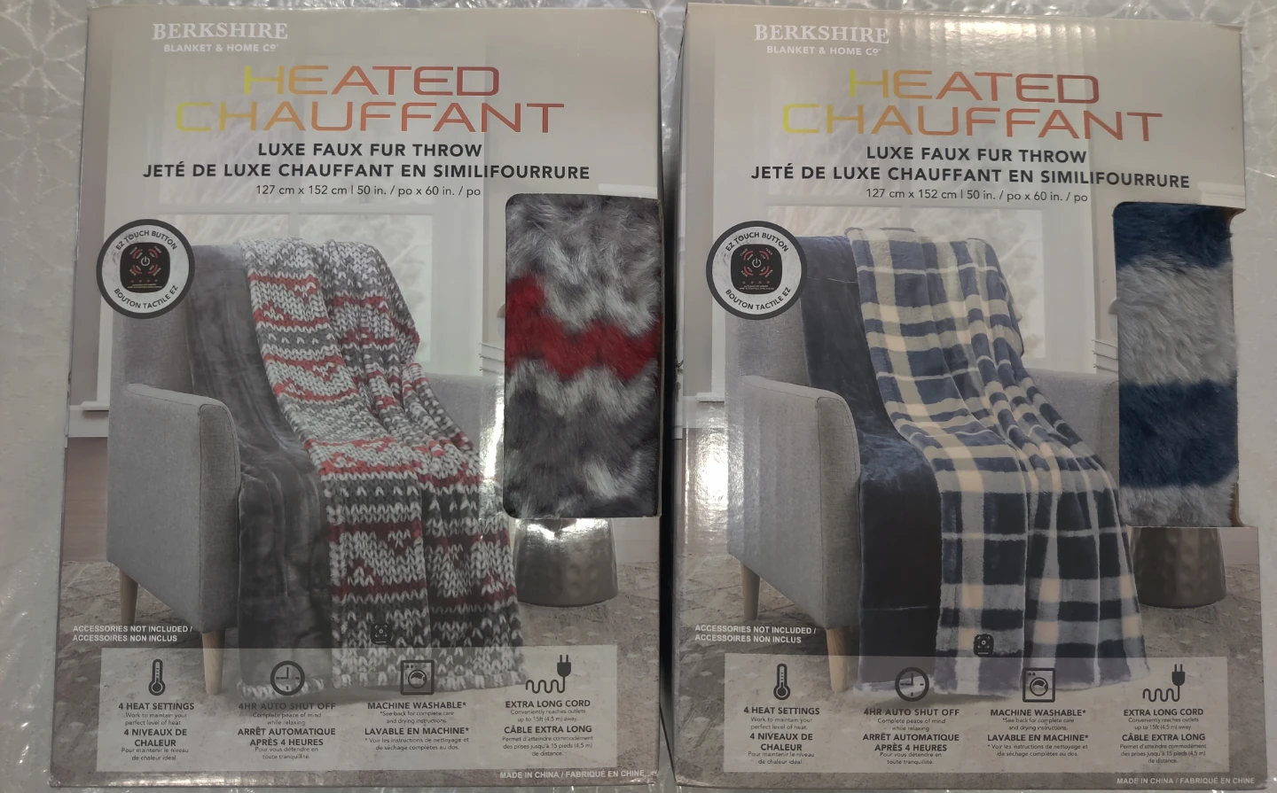 Berkshire Heated Luxe Faux Fur Throw