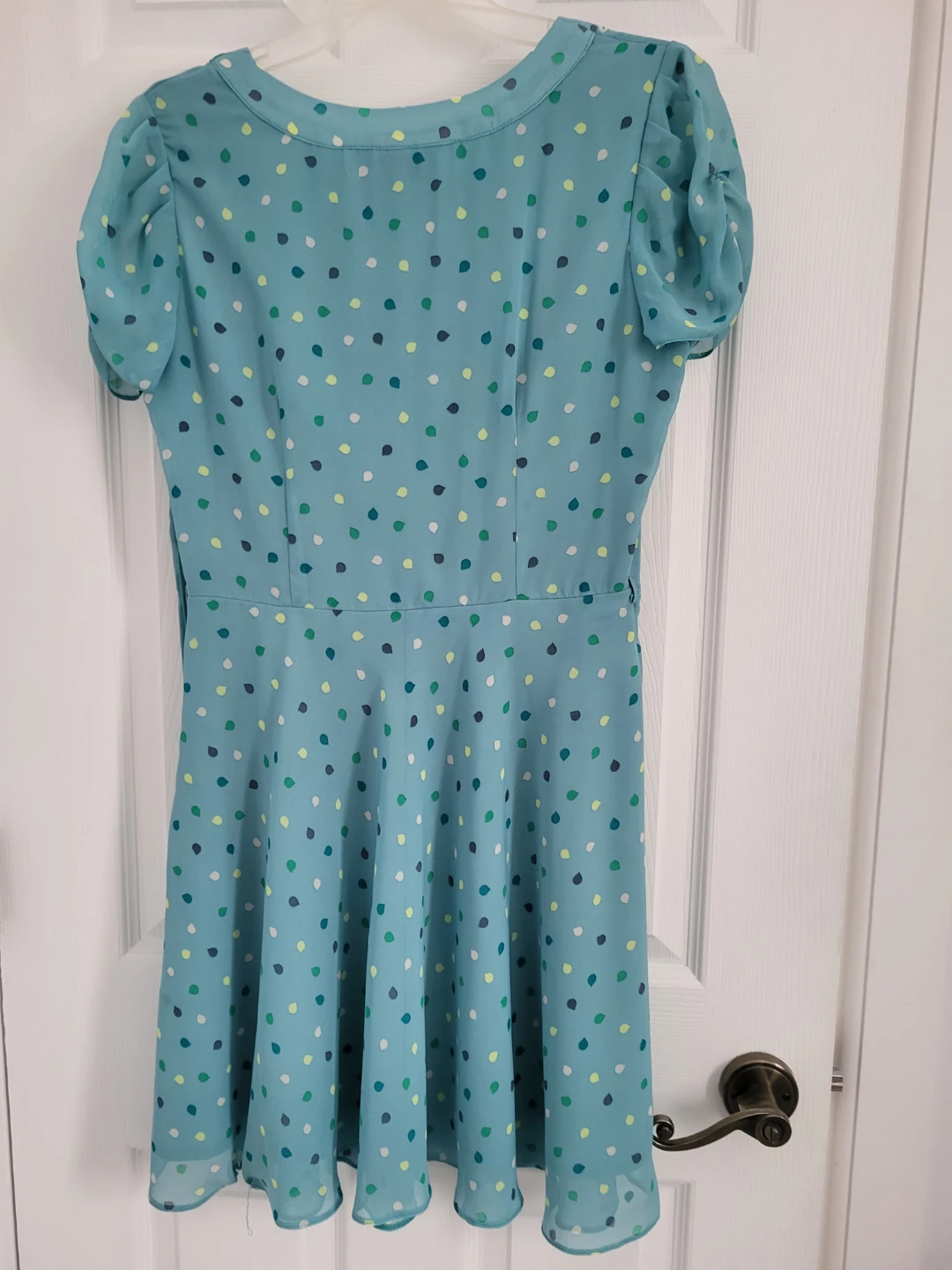 Dorothy Perkins Blue Polka Dot Dress - 12 UK/Size 6 - photo 2