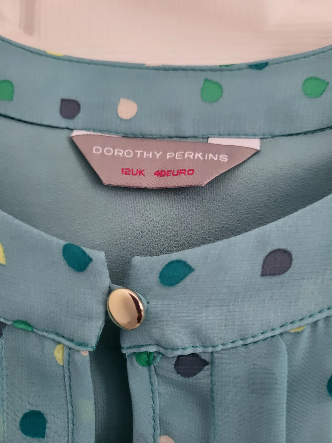 Dorothy Perkins Blue Polka Dot Dress - 12 UK/Size 6 - photo 3