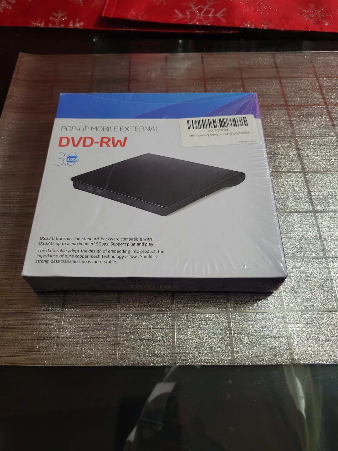 Pop-Up Mobile External DVD-RW Drive