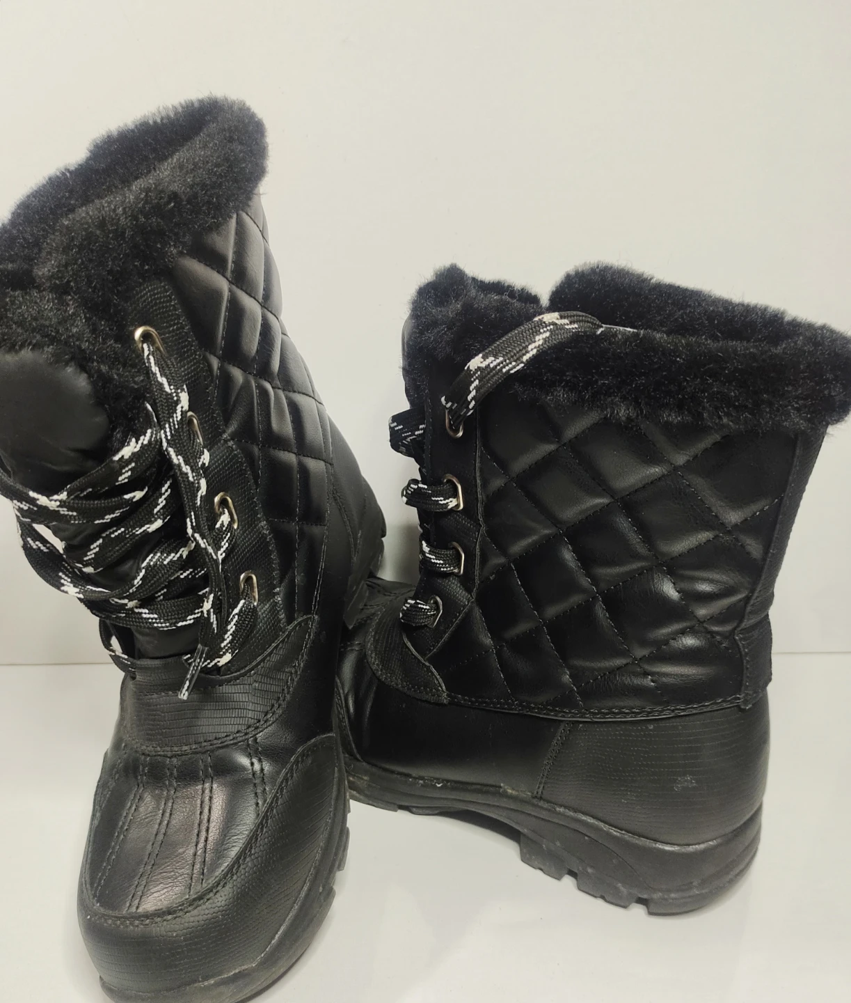 Call It Spring Women's Black Quilted Winter Boots Size 7🏆 - photo 3