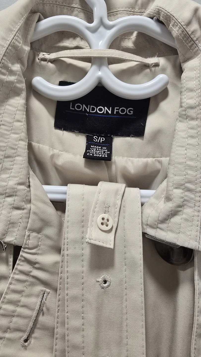 🚀 London Fog Trench Coat Beige Size S/P - photo 2