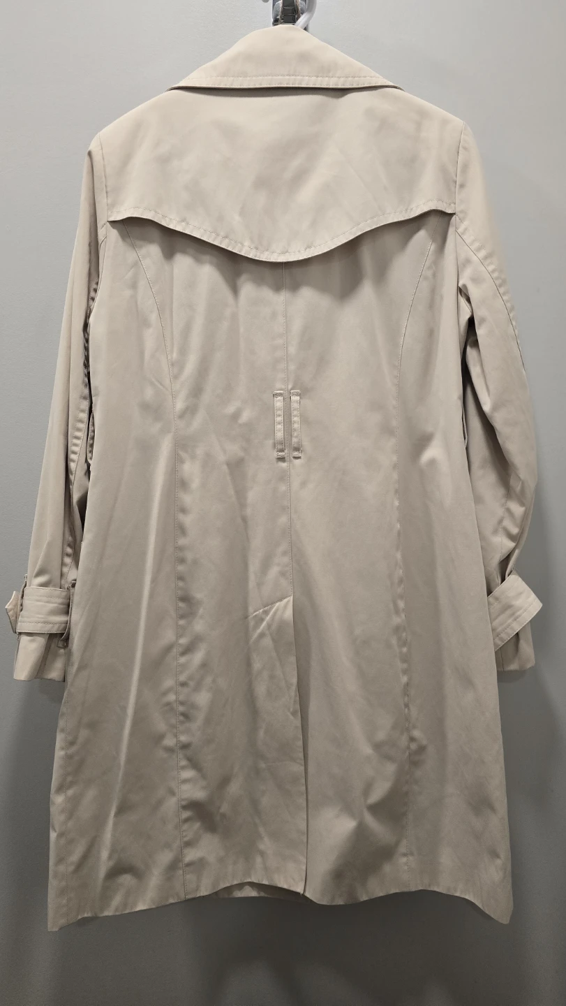 🚀 London Fog Trench Coat Beige Size S/P - photo 3