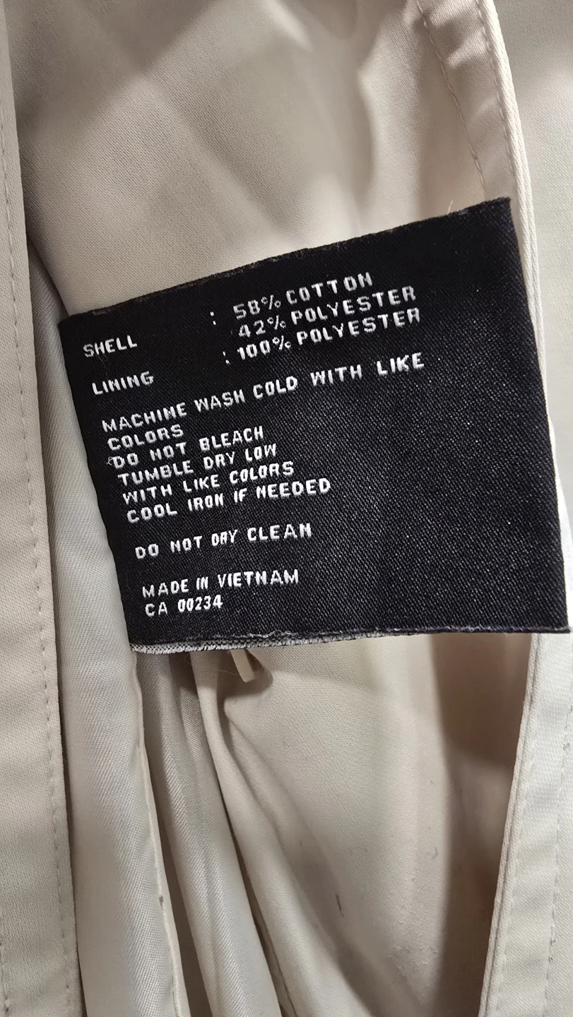🚀 London Fog Trench Coat Beige Size S/P - photo 4
