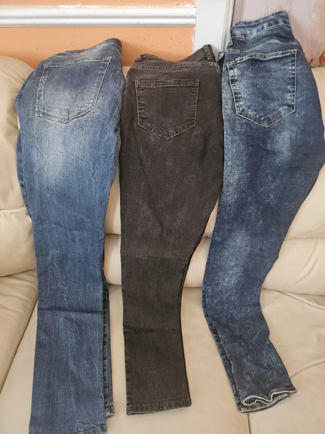 3 Pairs of Jeans - Blue and Black Denim - photo 5