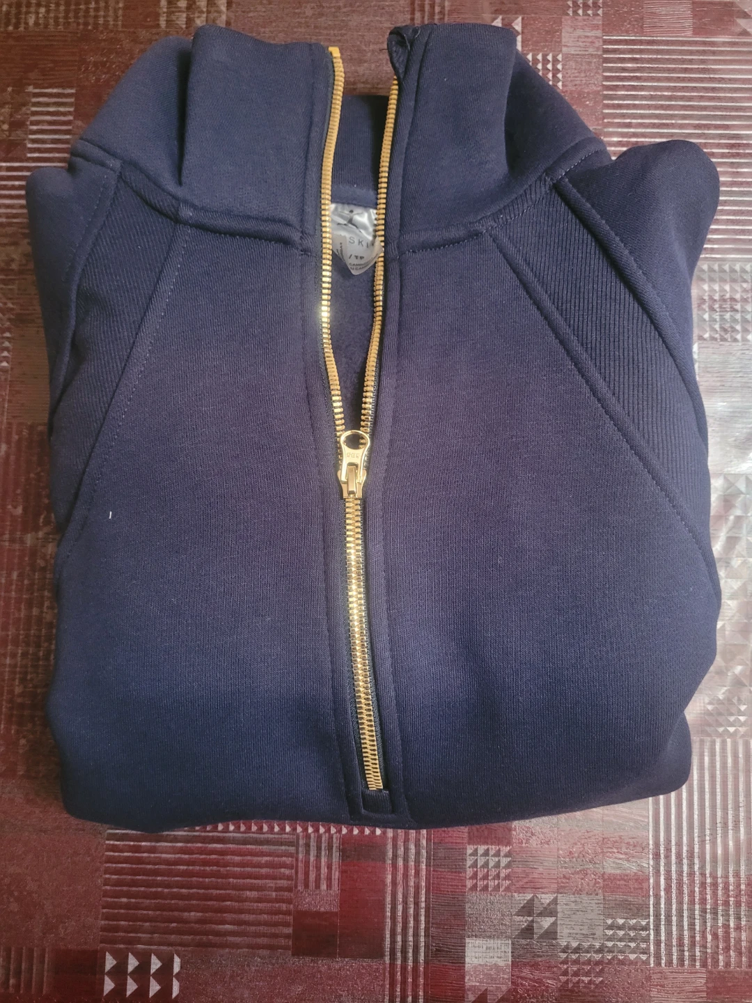 Navy Blue Quarter Zip Hoodie - photo 2