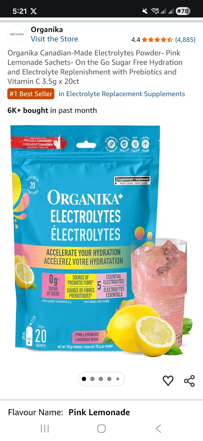 Organika electrolytes