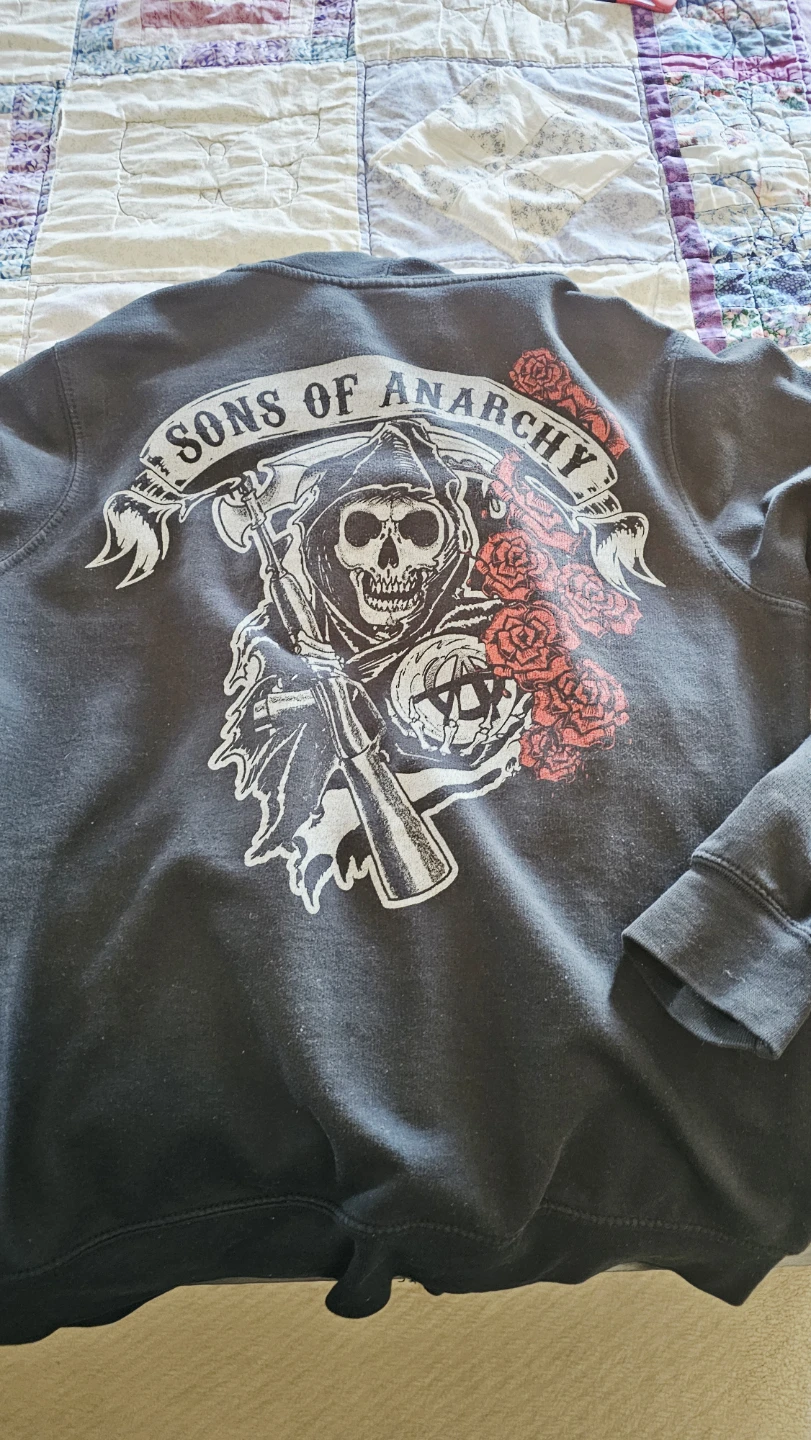 Sons of Anarchy Licensed Apparel Zip-Up Hoodie XL