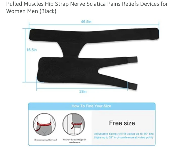 NEW!   Adjustable Groin Hip Brace - Black 🧡 - photo 4