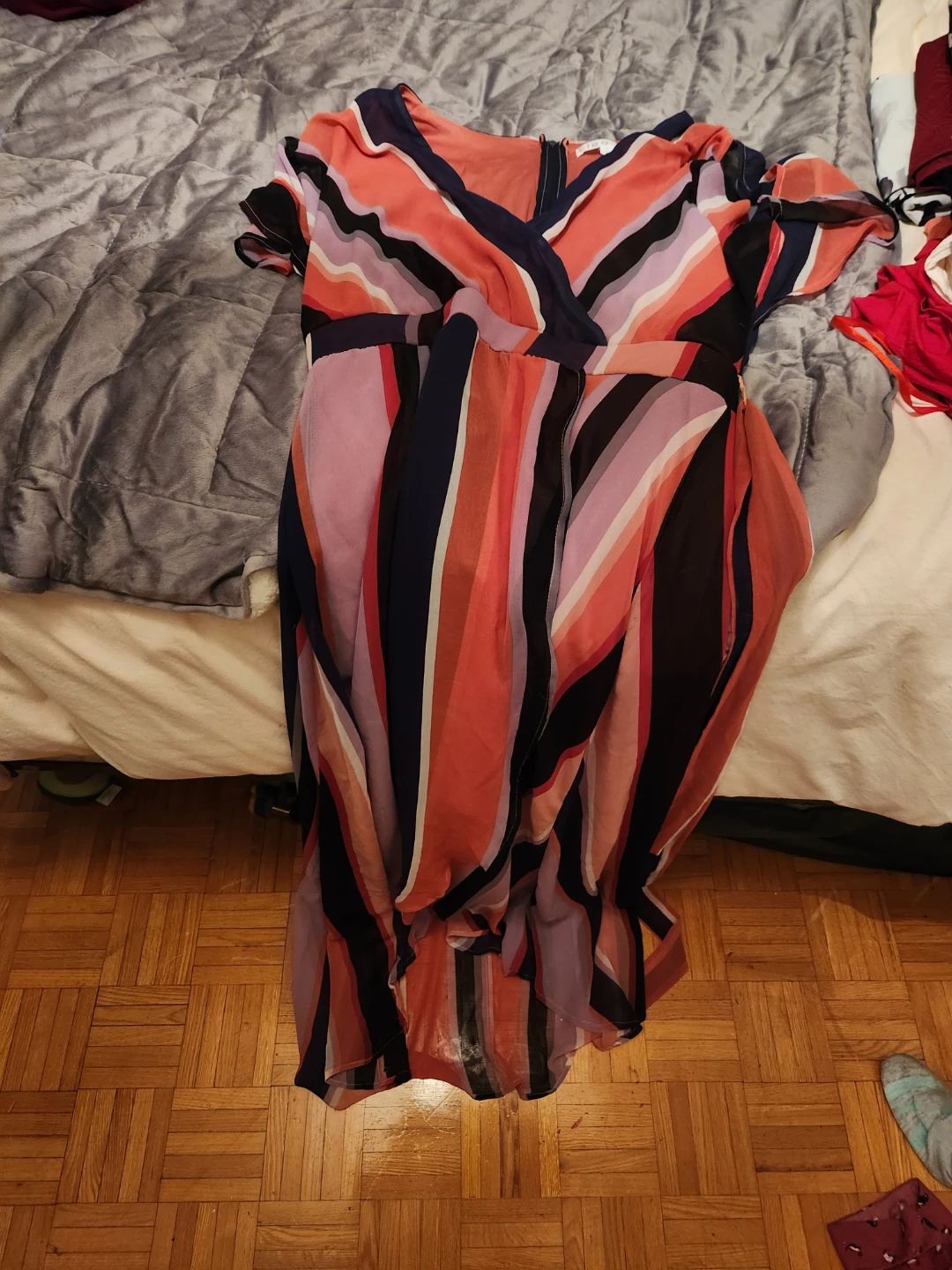 Cleo Striped Maxi Dress Size 10