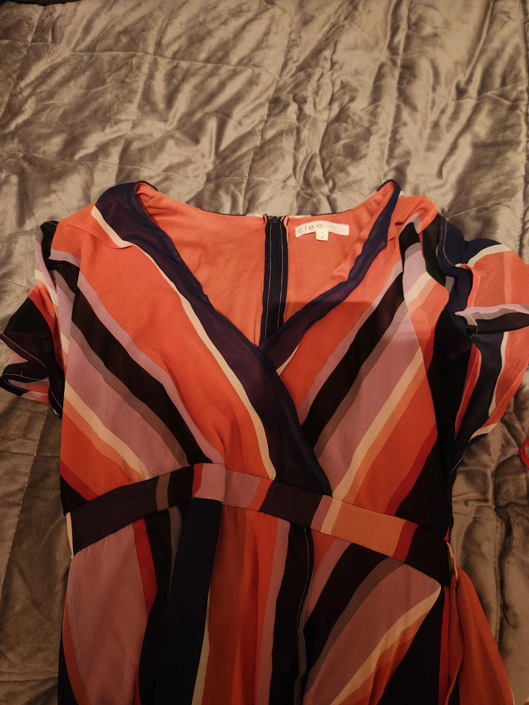 Cleo Striped Maxi Dress Size 10 - photo 2