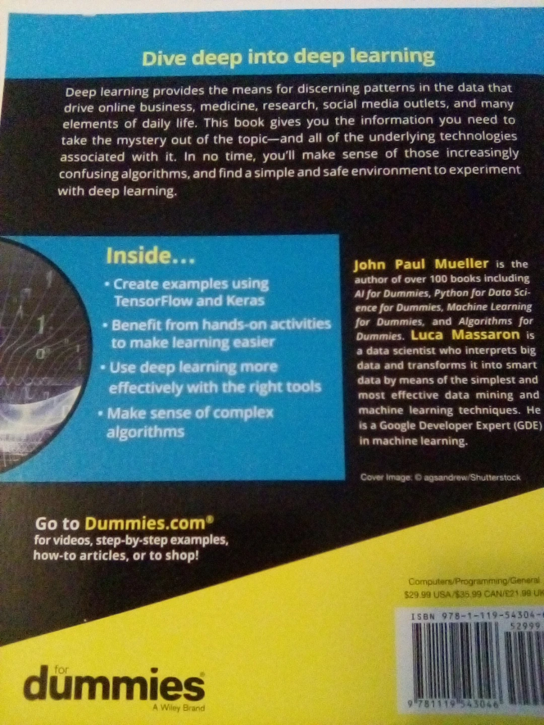 Deep Learning for Dummies Book - photo 2