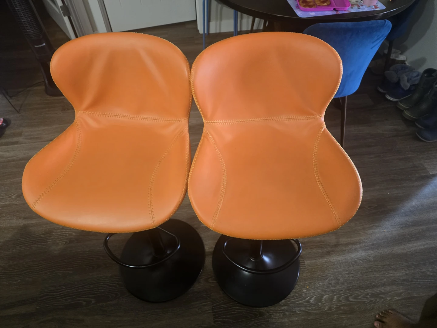 Orange Bar Stools (Set of 2) - photo 2