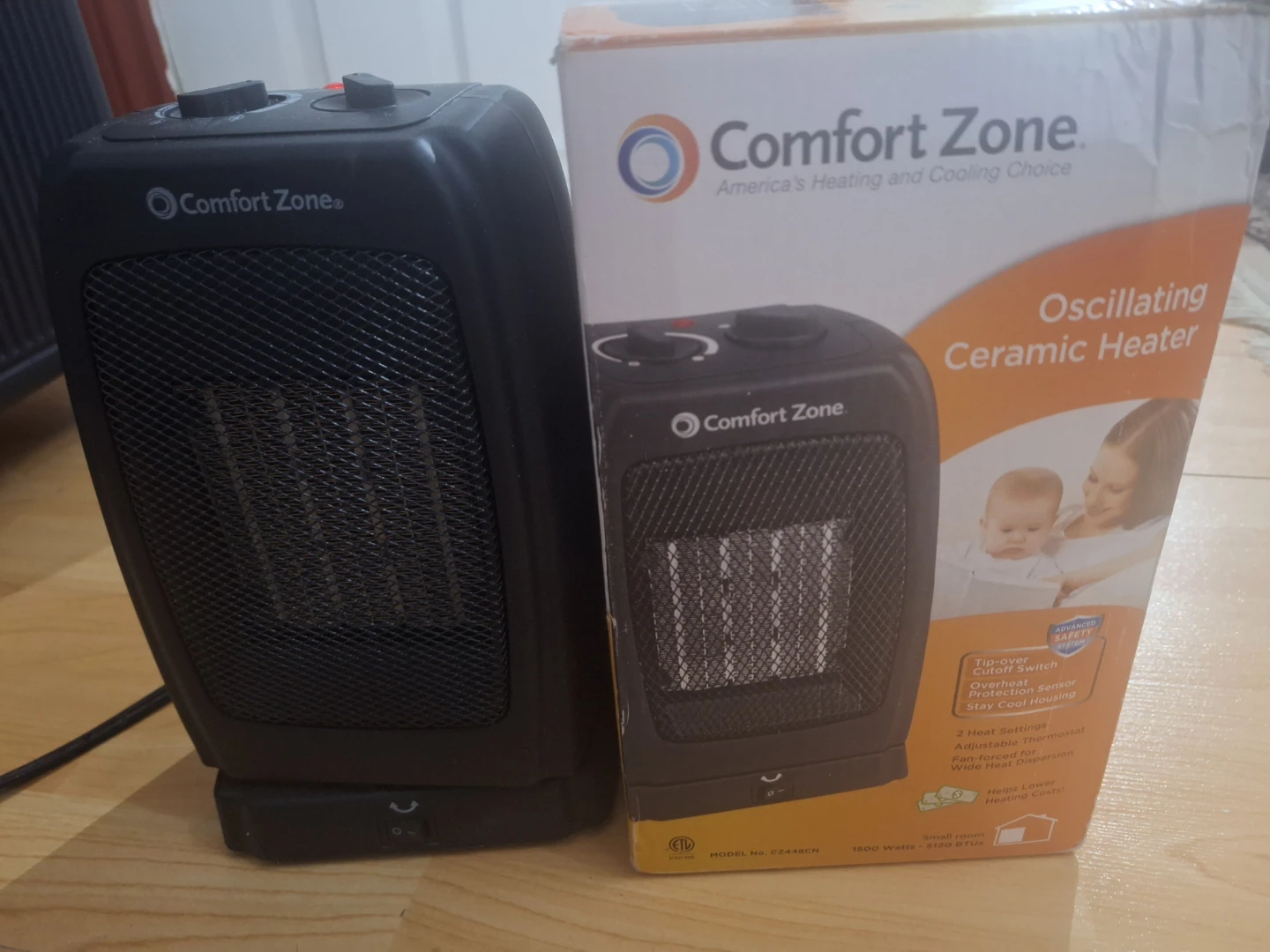 Comfort Zone Oscillating Ceramic Heater - photo 2