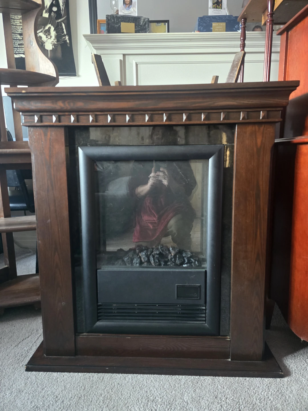Electric Fireplace Mantel