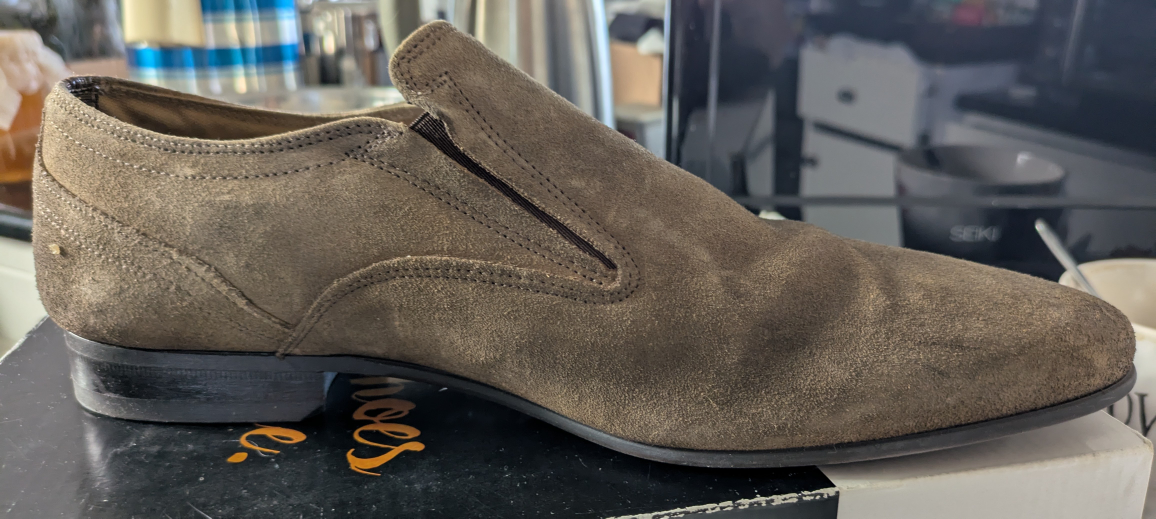 🏆BRAND NEW GENUINE SUEDE men's designer shoes sz: 9 - photo 2