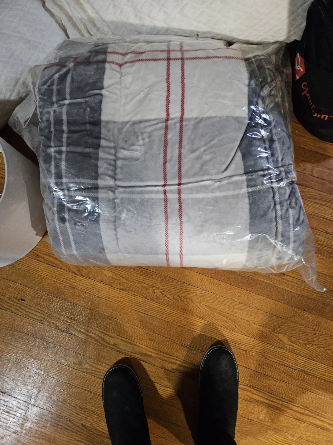 Queen bedcover Plush Plaid Blanket