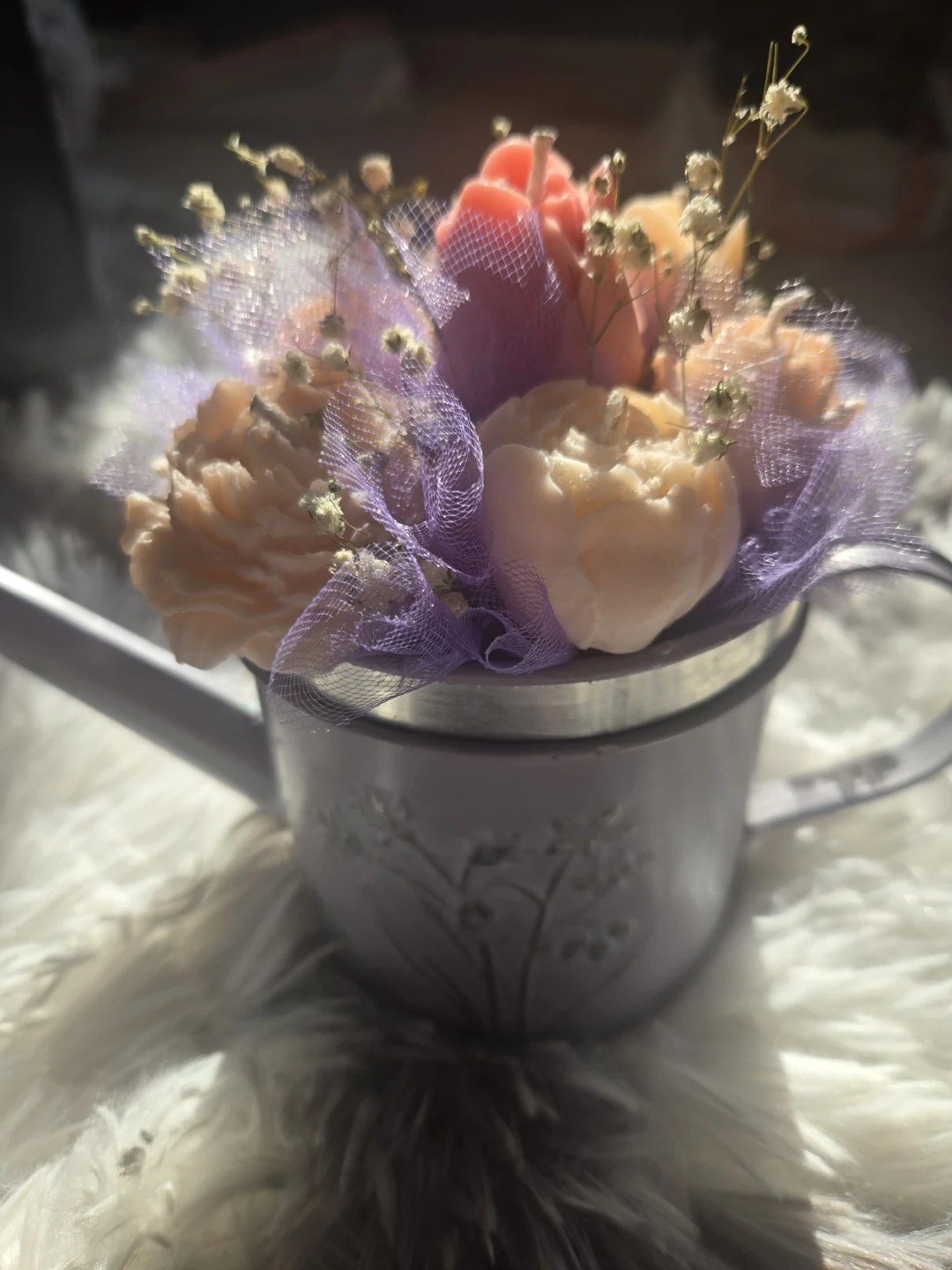 Candle flower bouquet