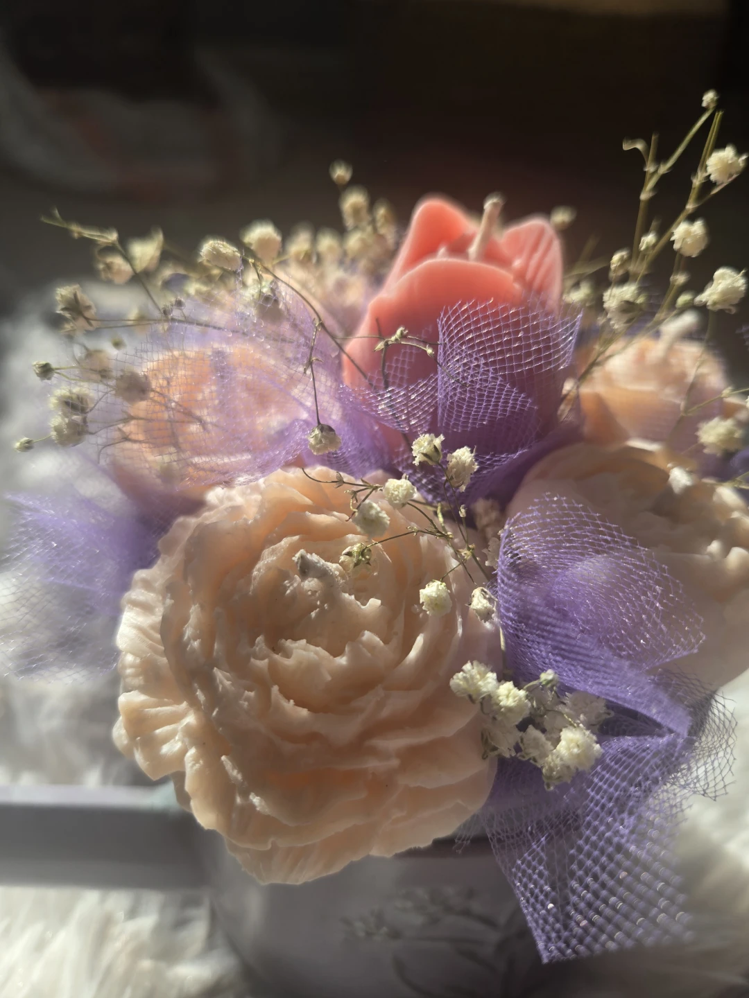 Candle flower bouquet - photo 2