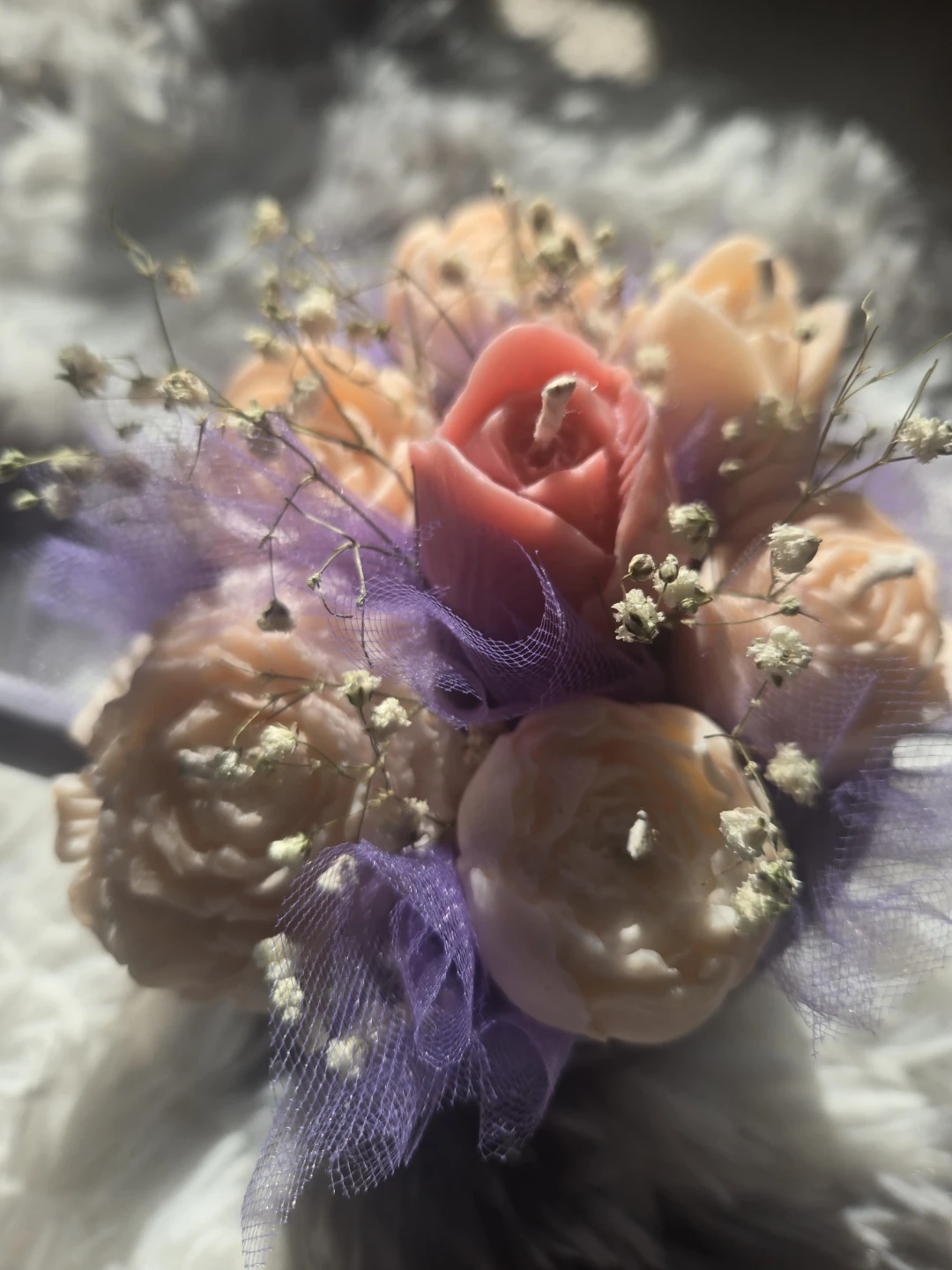 Candle flower bouquet - photo 3