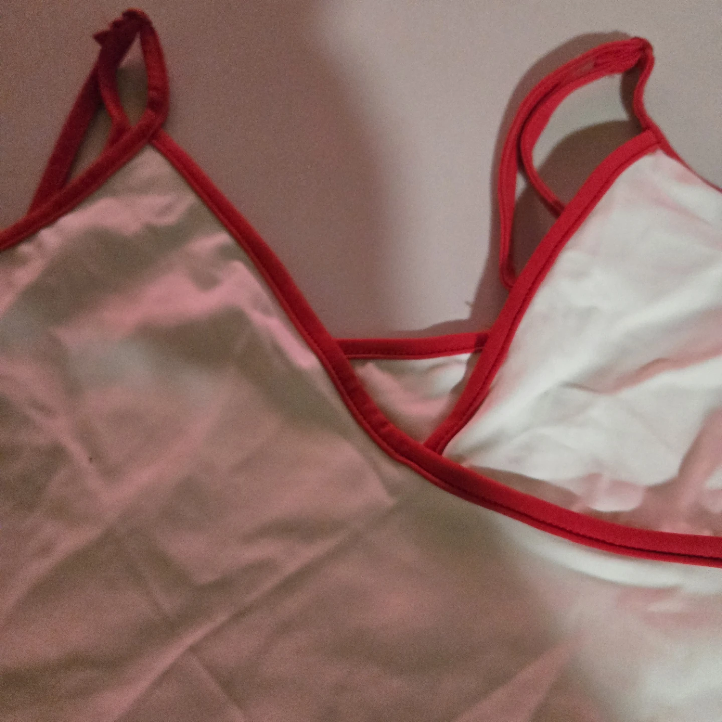 Playboy 53 White Tank Top with Red Trim - photo 3