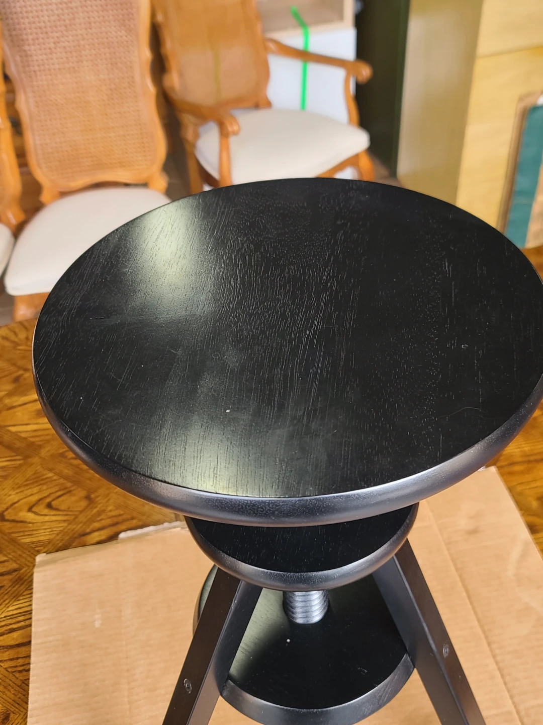 Adjustable Black Stool - photo 3