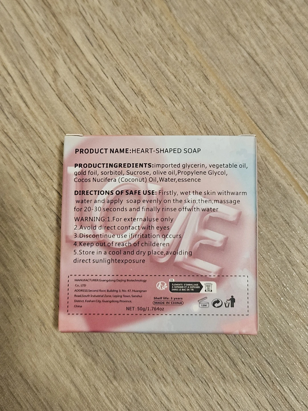 Heart-Shaped Soap - 50g - photo 2