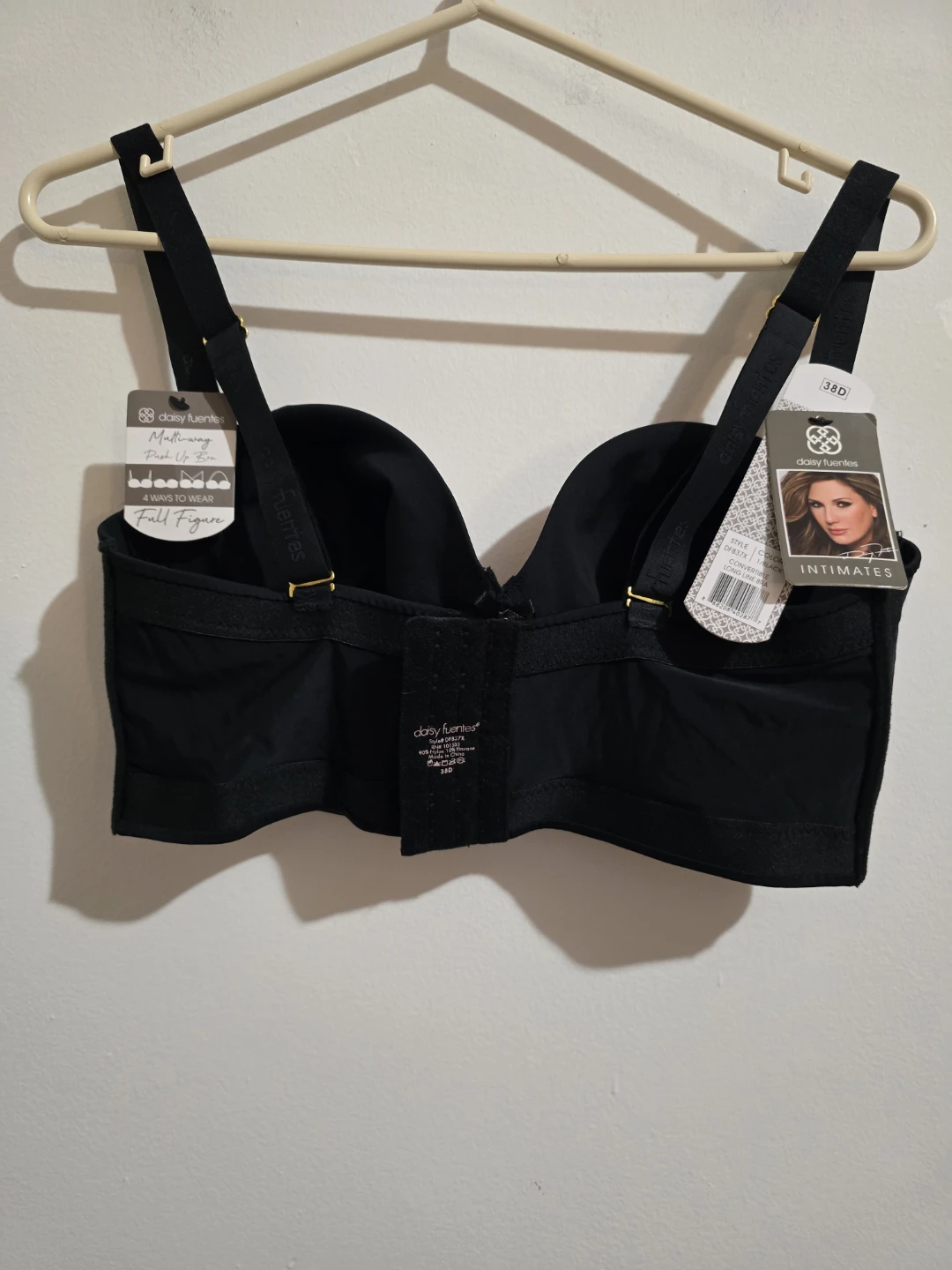 Daisy Fuentes Black Underwire Full Figure Bra 38D is - photo 2