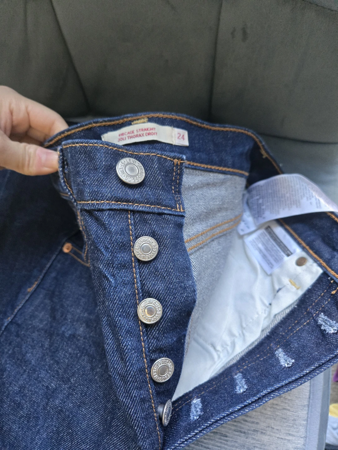 Levi's Ribcage Straight Jeans Size 24 - photo 2