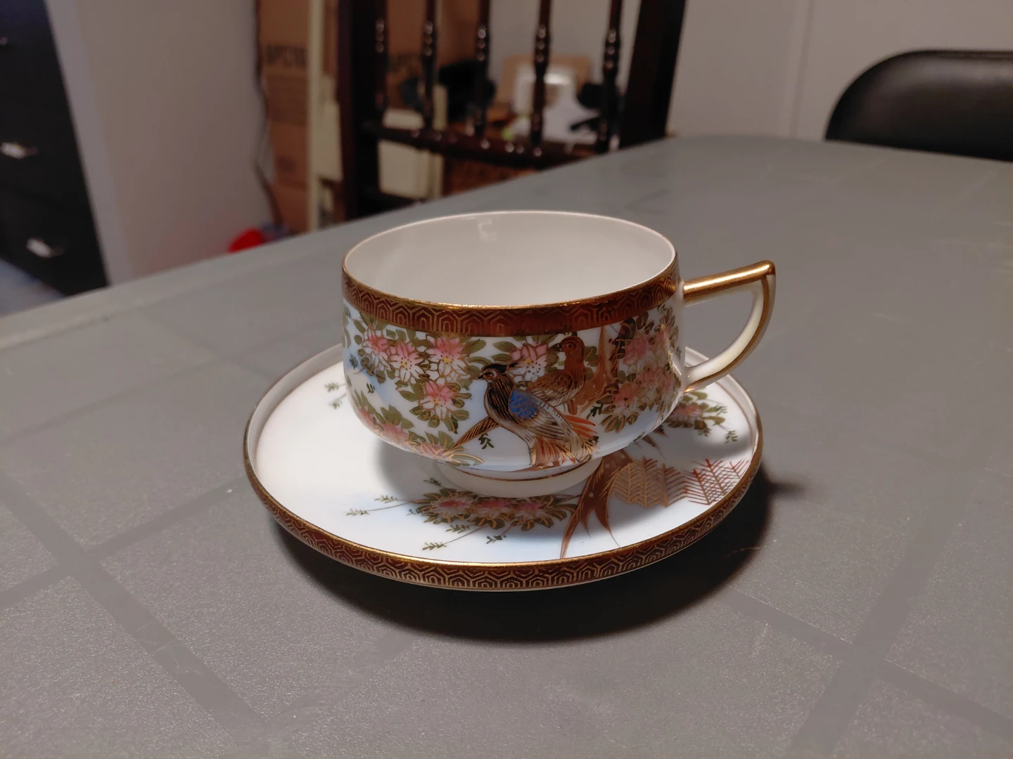 Vintage Japanese Teapot, cups with saucers and plates - photo 3