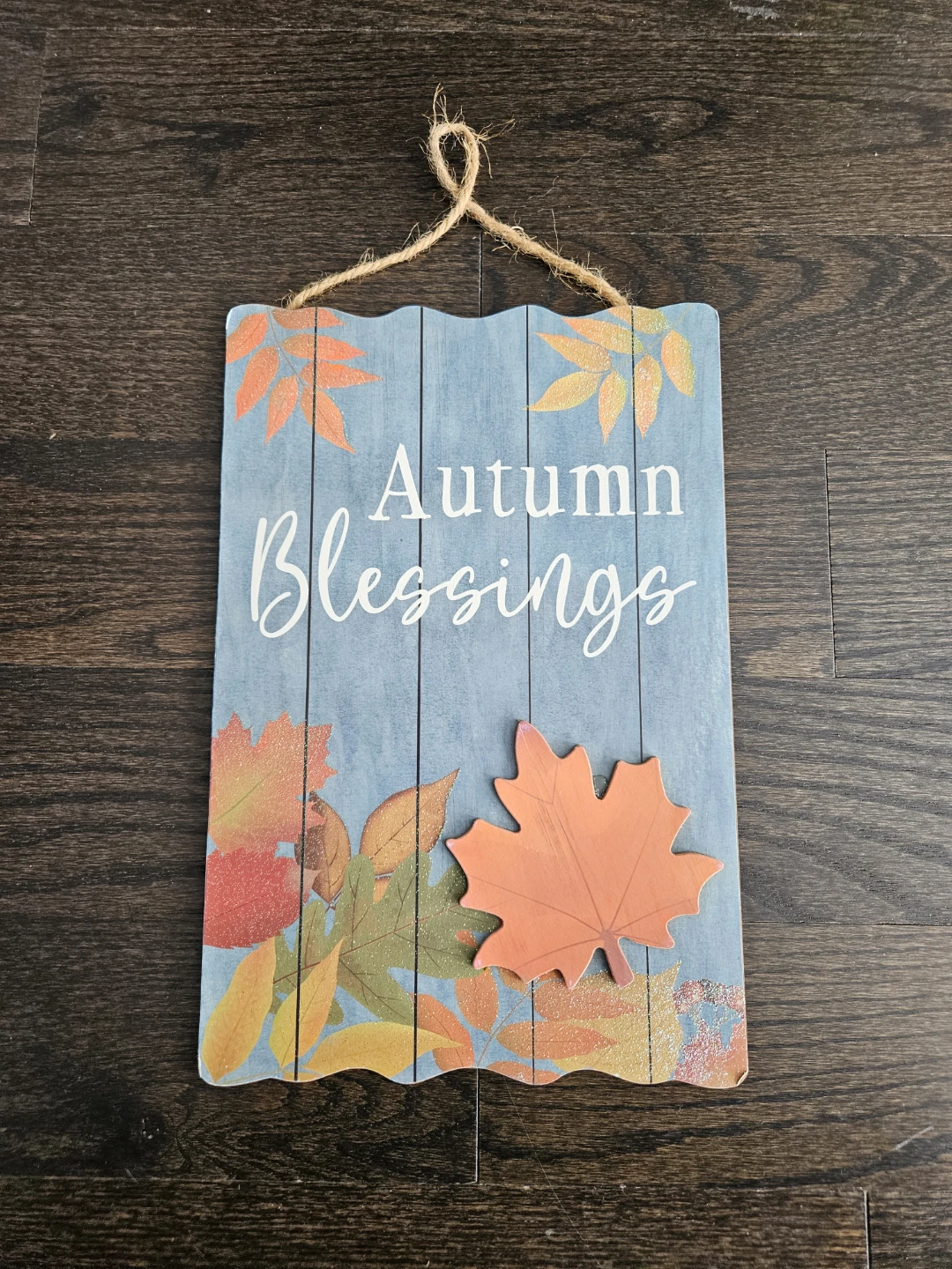 Fall Front Door Hanger 'Autumn Blessings'