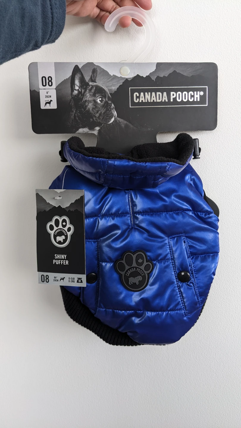 Canada Pooch Shiny Puffer Dog Jacket - BRAND NEW