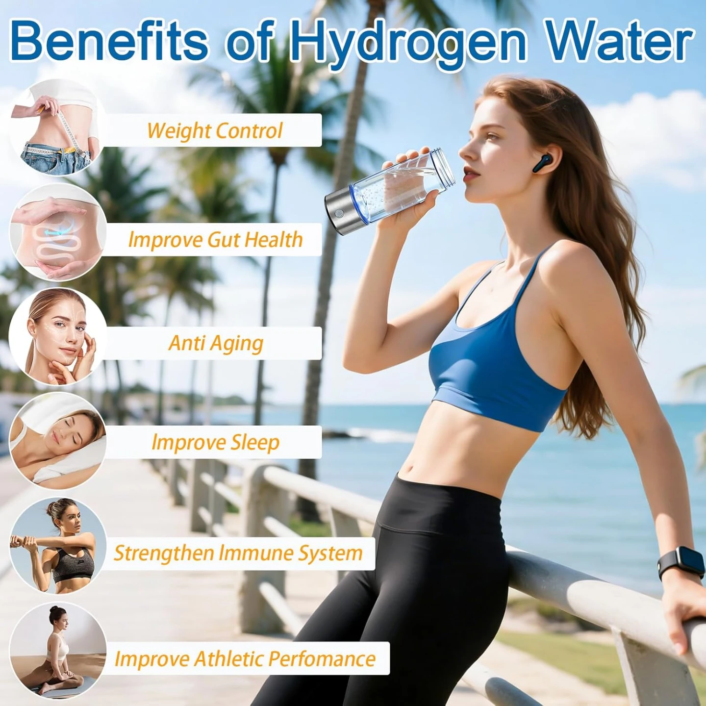 NEW Portable Hydrogen Water bottle - photo 4