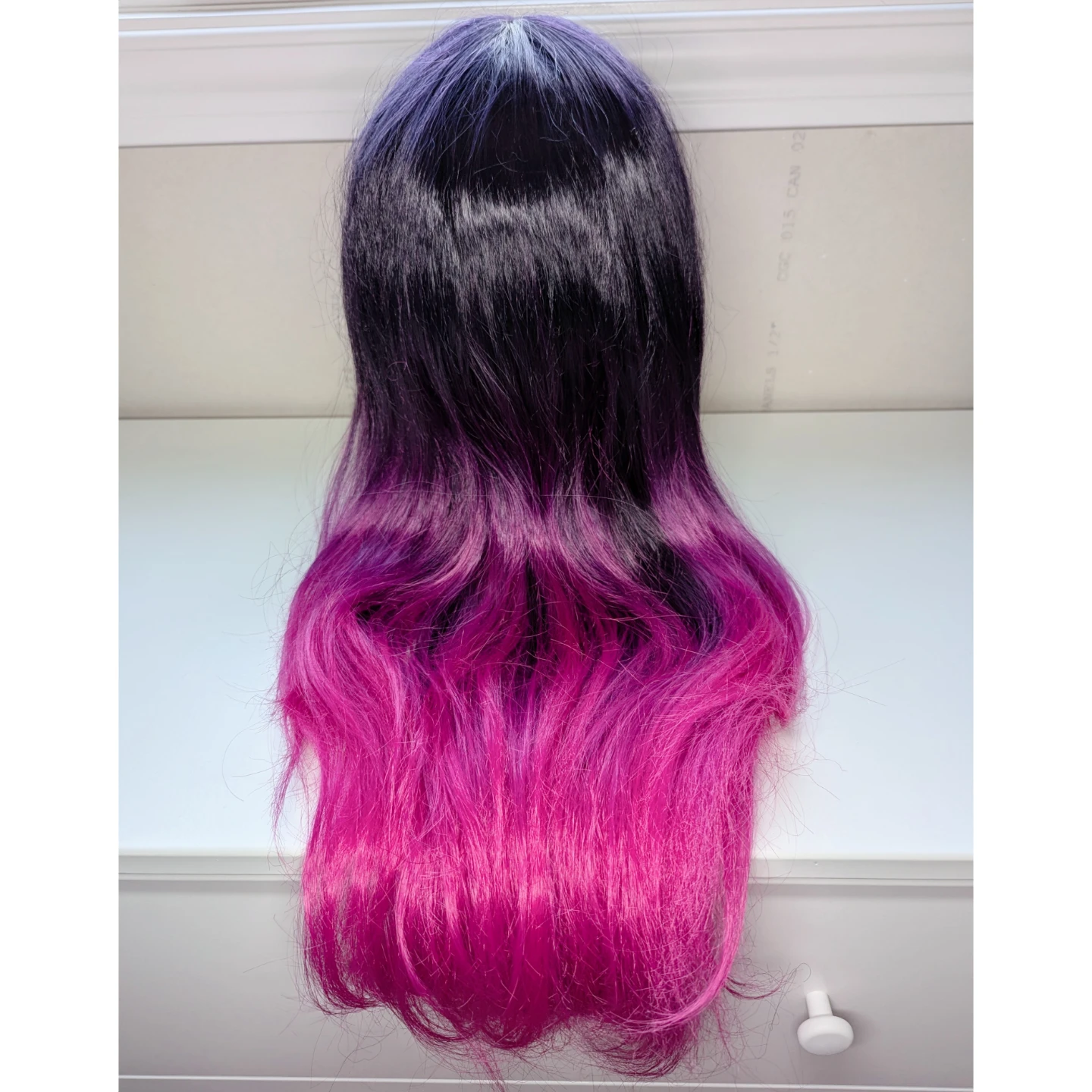 Ombre Black to Pink Long Wavy Wig - photo 2