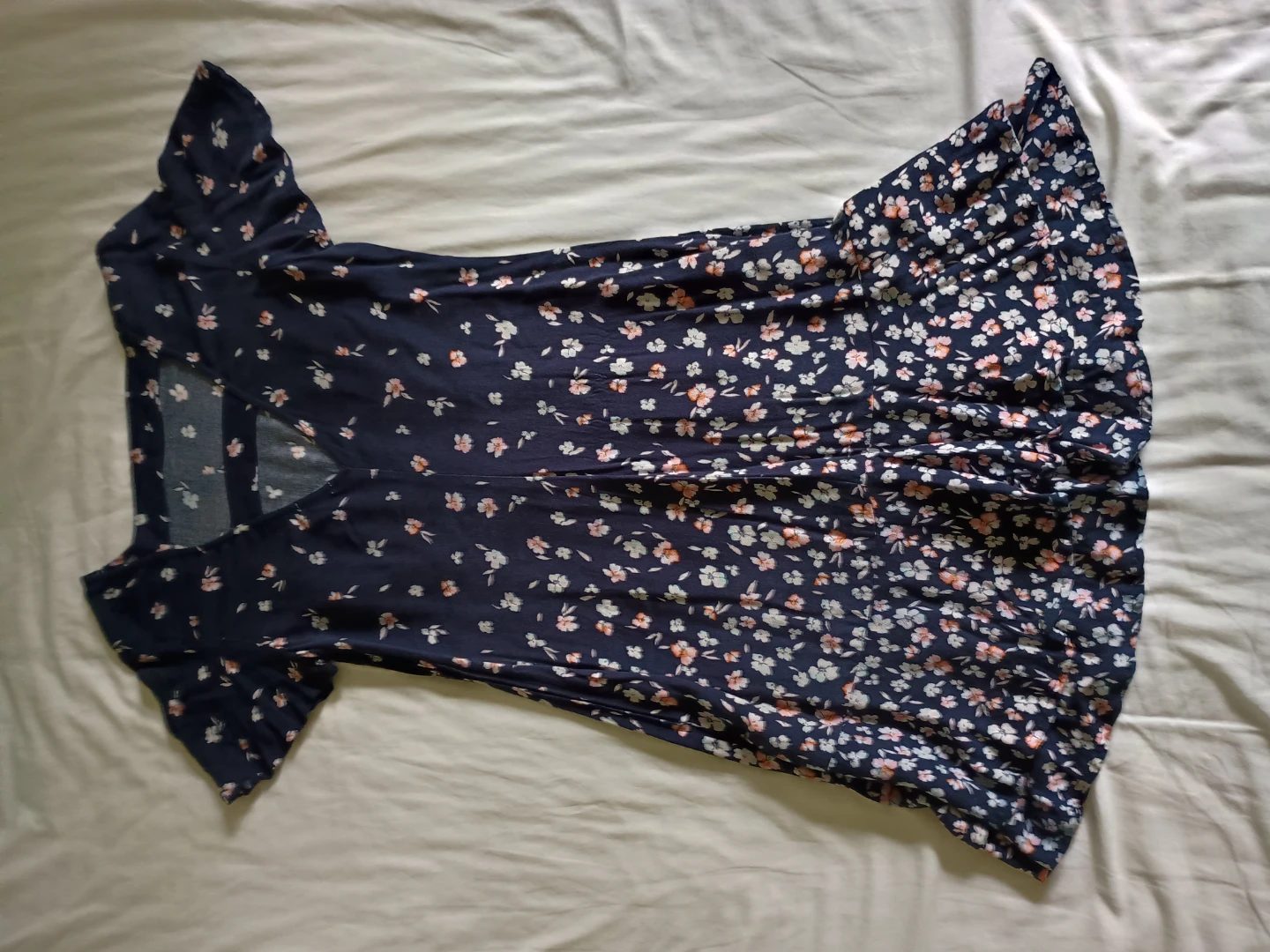 Navy blue floral dress - photo 2