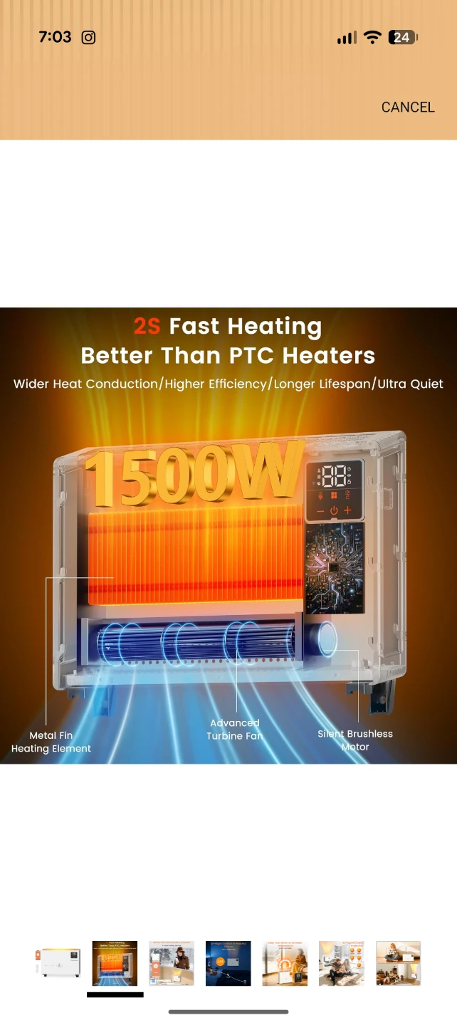 Encyclpo Portable Electric Heater - photo 2