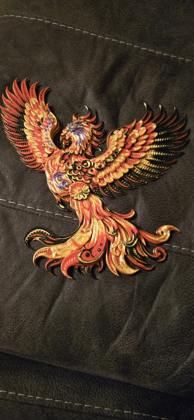 3D Printed Decorative Wall Art - Phoenix Design - photo 2
