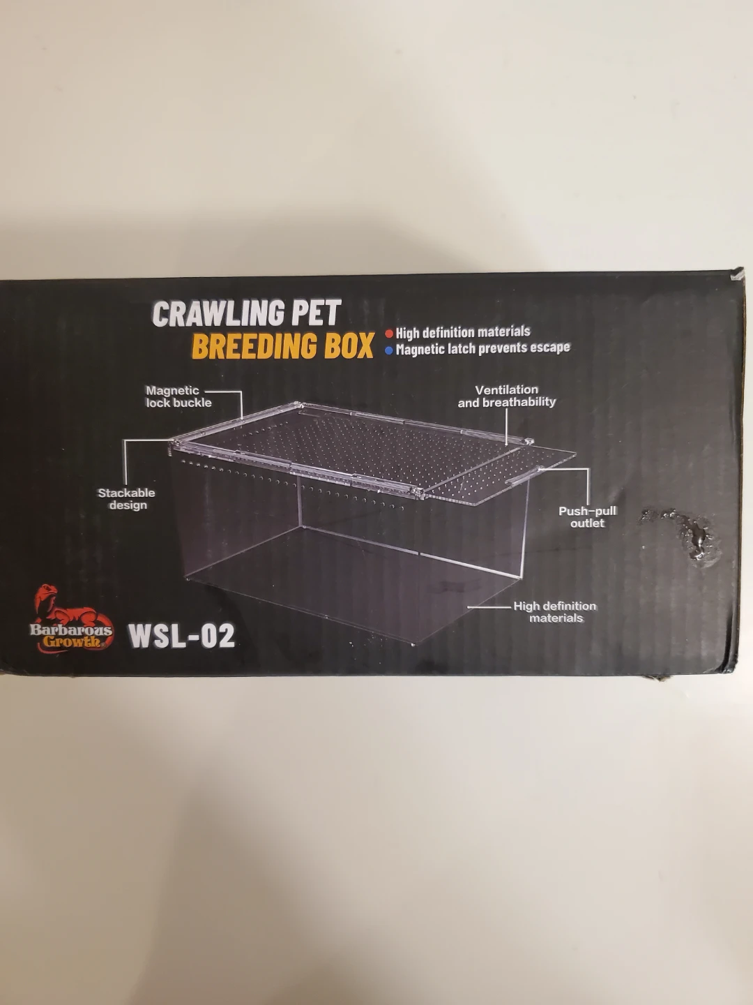 Barbarous Growth Crawling Pet Breeding Box WSL-02...New - photo 2