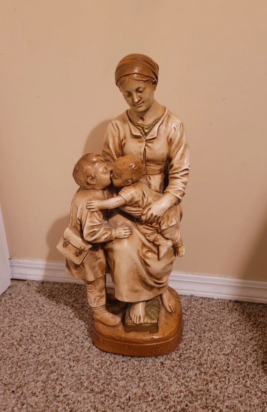 21" "Mother with Children" Sculpture