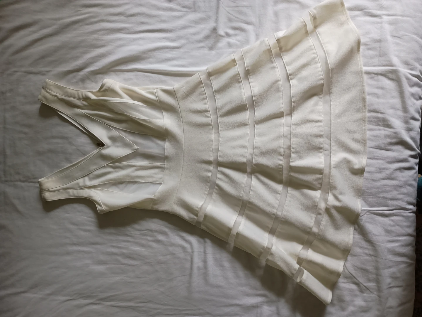 White A-line dress