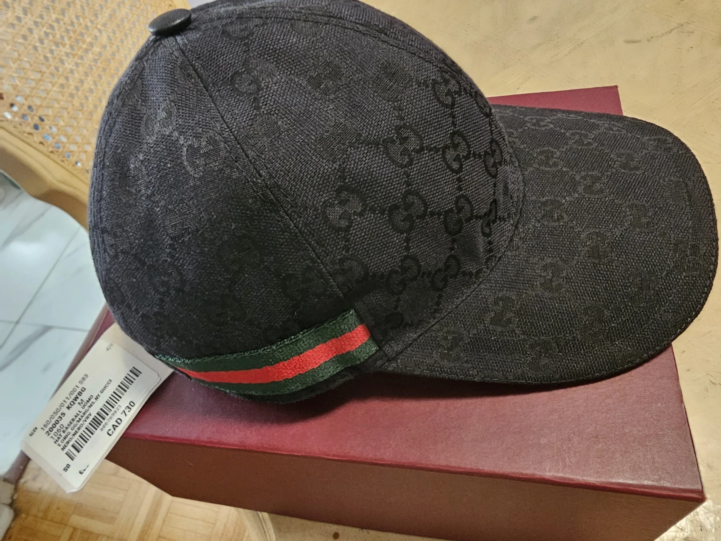 Brand New with Tags Gucci GG Baseball Hat, box/bag included