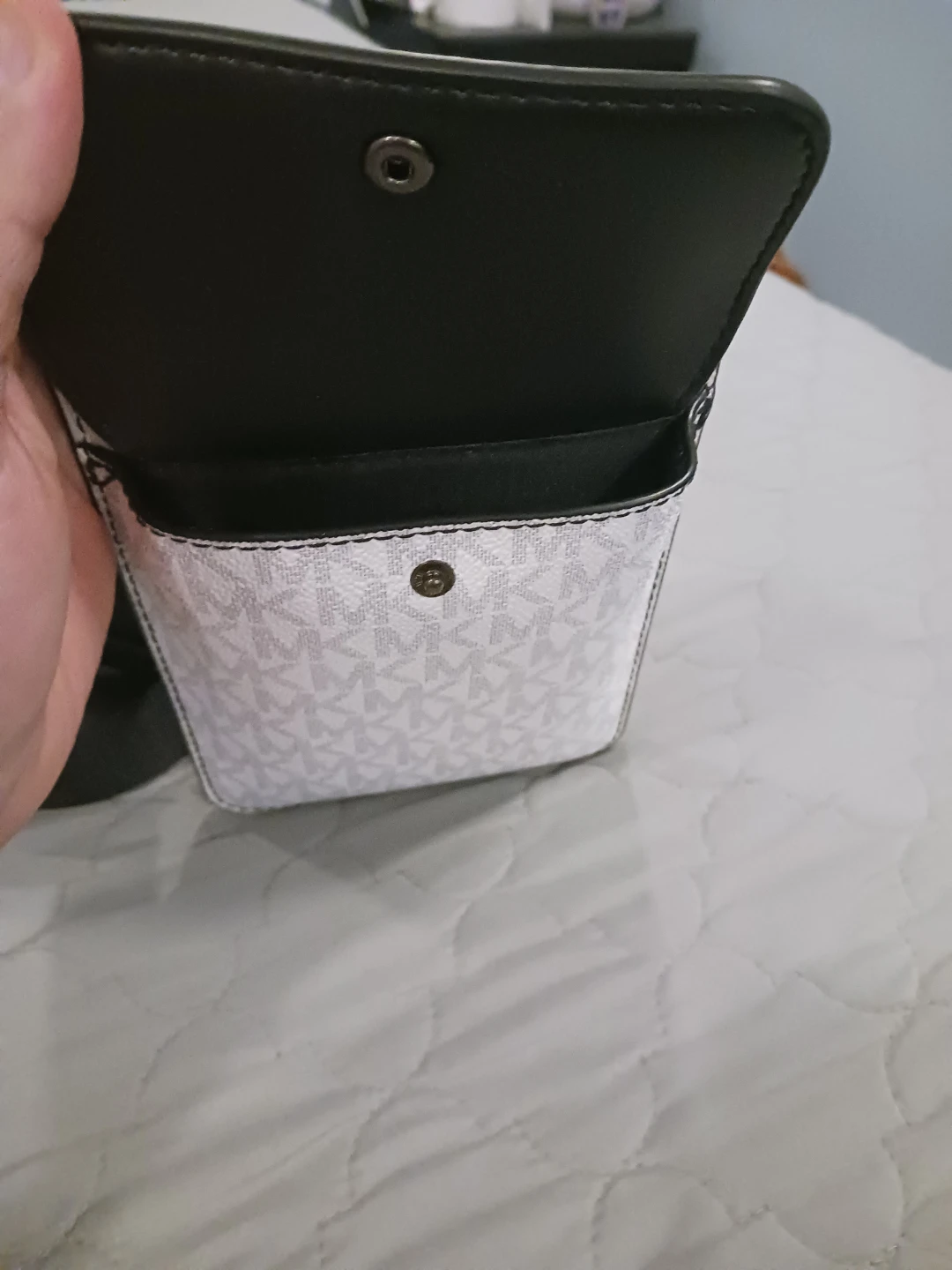 Michael Kors White Monogram Phone Crossbody Bag - photo 2