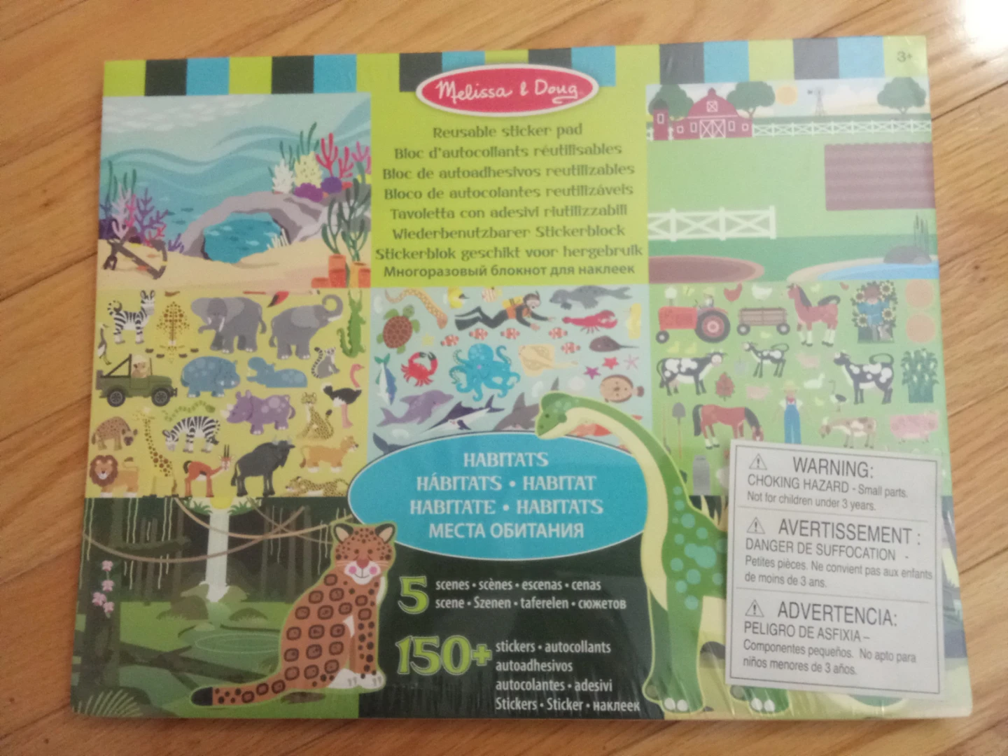 NEW Melissa & Doug Reusable Habitat Sticker Pad 🏆