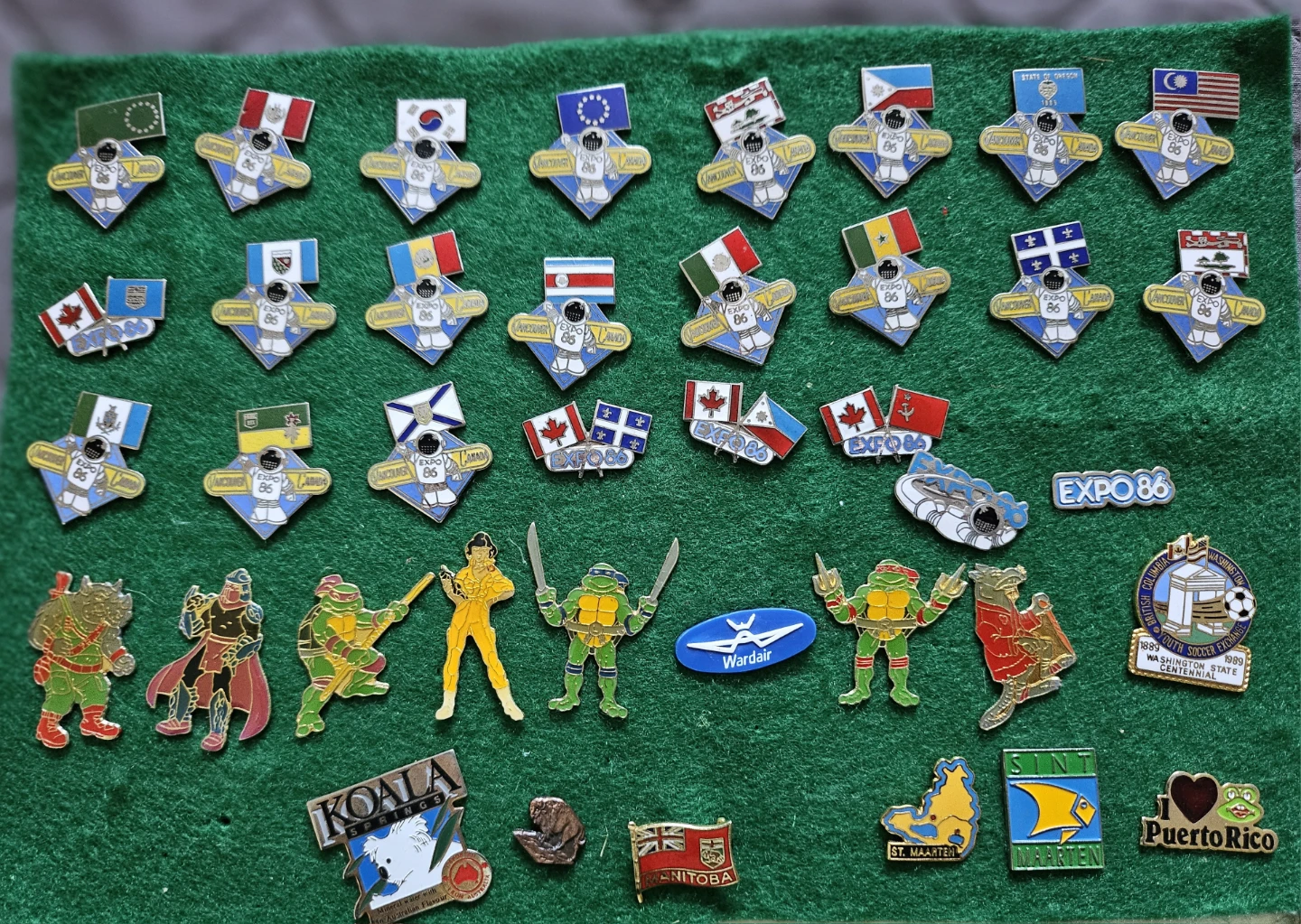 Expo 86 Vancouver Canada Lapel Pins Lot