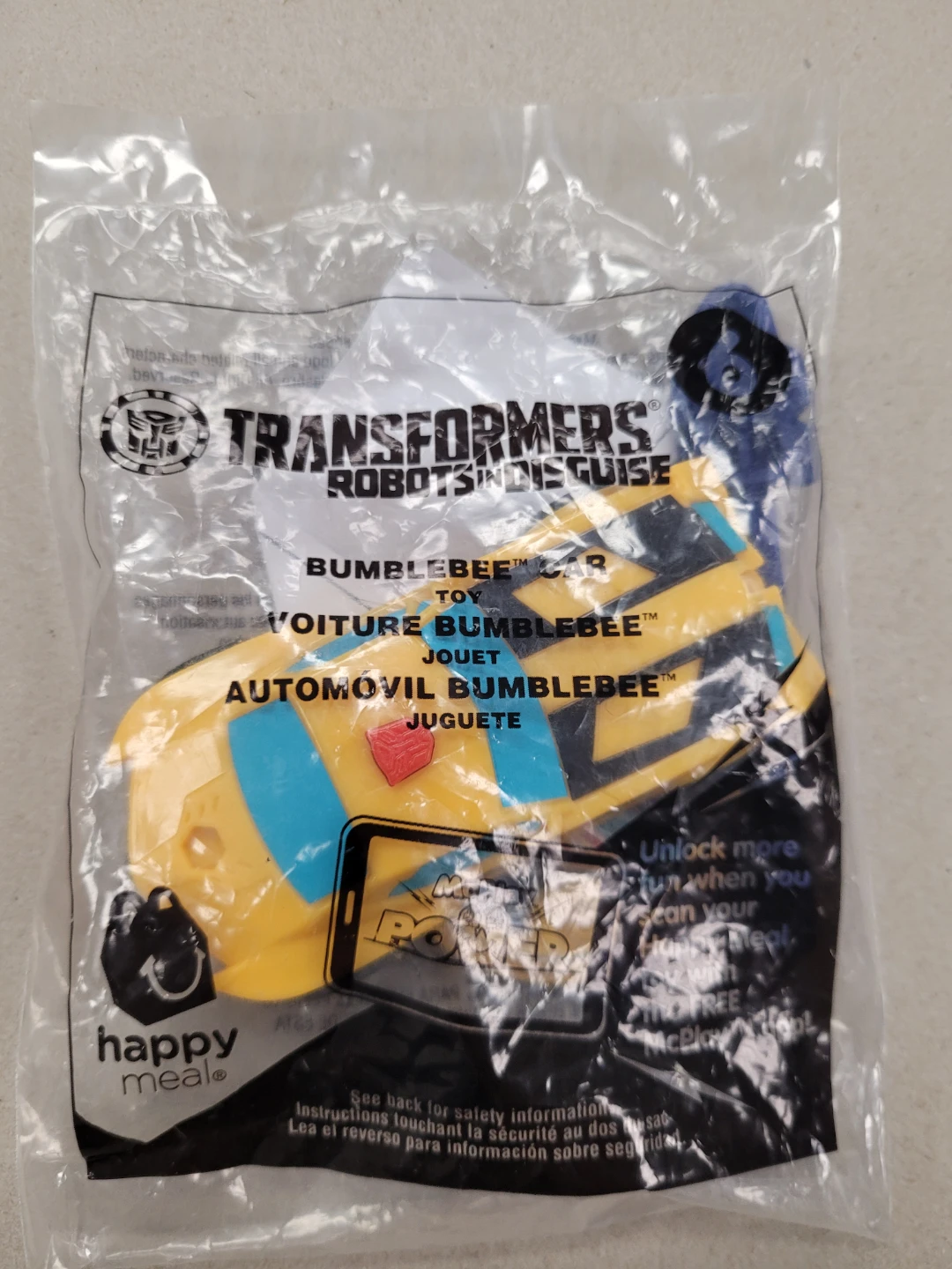 Mcdonalds Happy meal Transformers Bumblebee figure