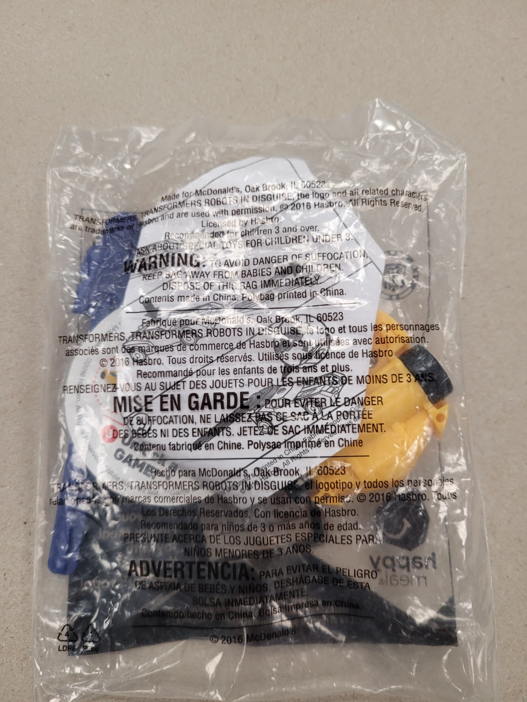 Mcdonalds Happy meal Transformers Bumblebee figure - photo 2