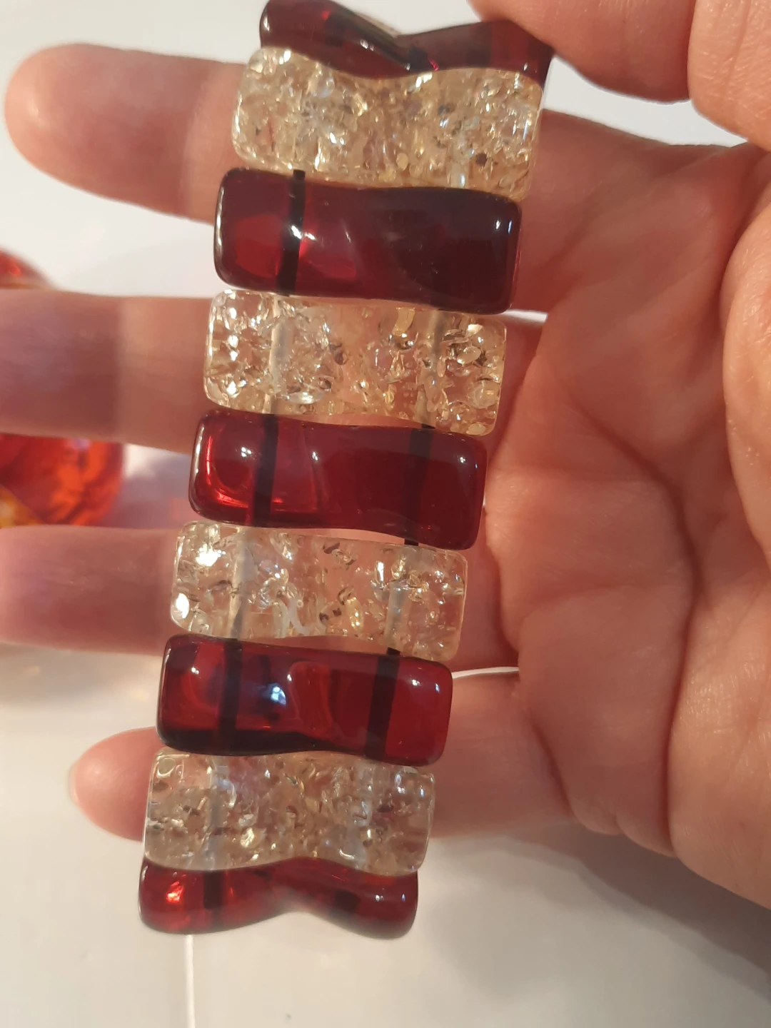 Two stretchy resin bracelets - photo 4