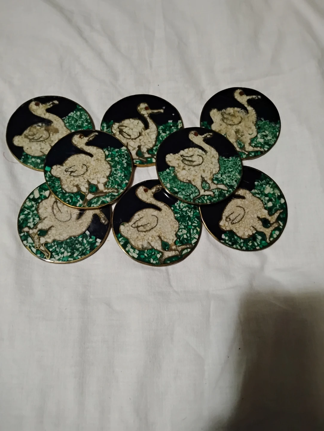 Set of 8 Vintage Dodo Bird Coasters Malachi