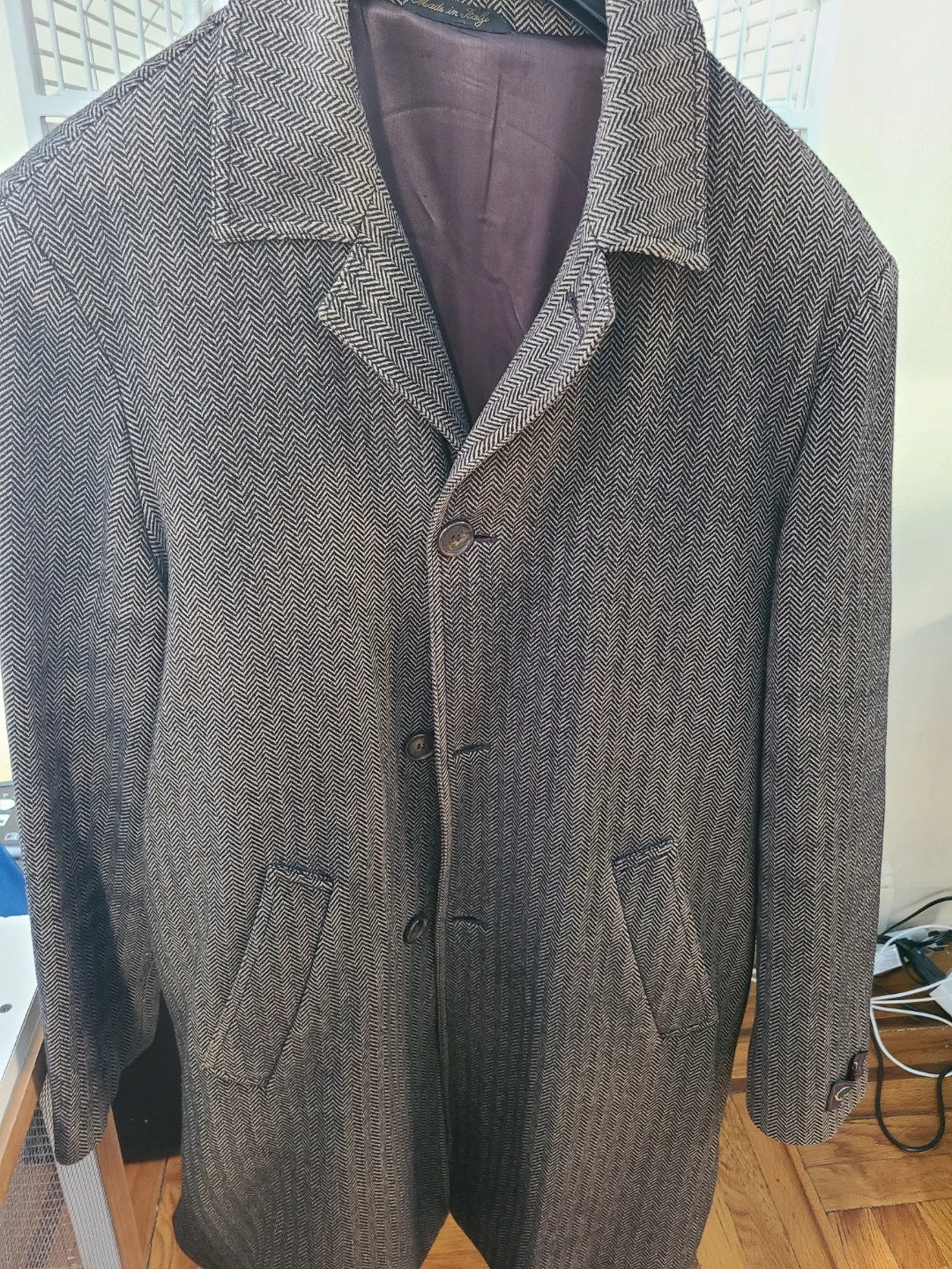 Battaglia Herringbone Men's Coat